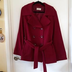 Merona peacoat with belt. Fits XL/XXL